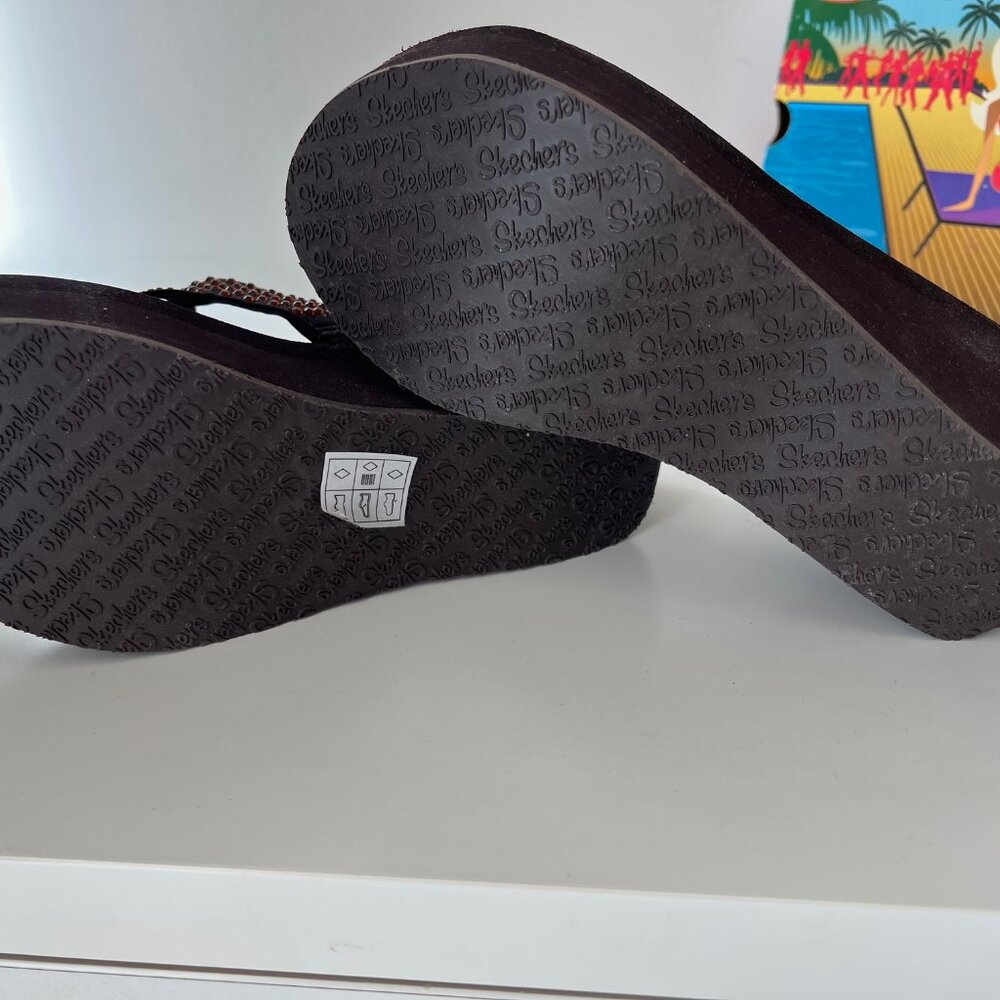 BrandNew Skechers Pin Up Cali Wedge Bling Sandals - Picture 4 of 16